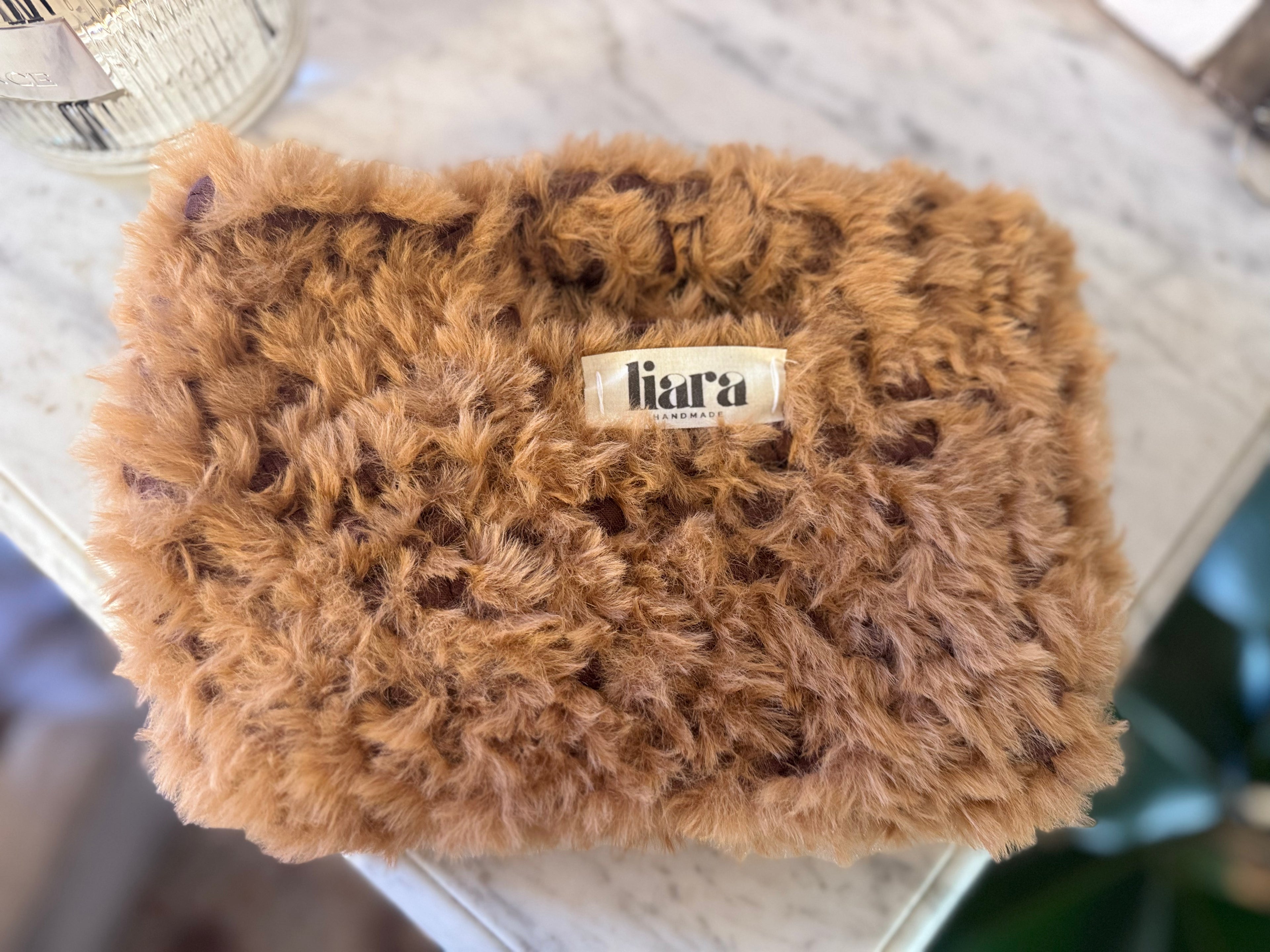 SAC ROMA fourrure marron